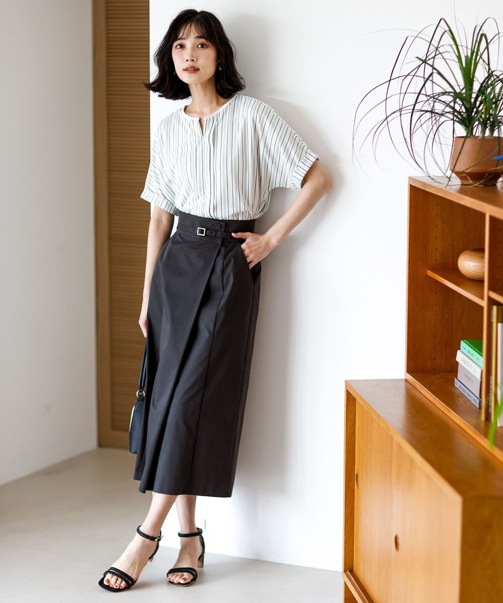 ANY SIS ジョーゼットフロントタック プルオーバー 