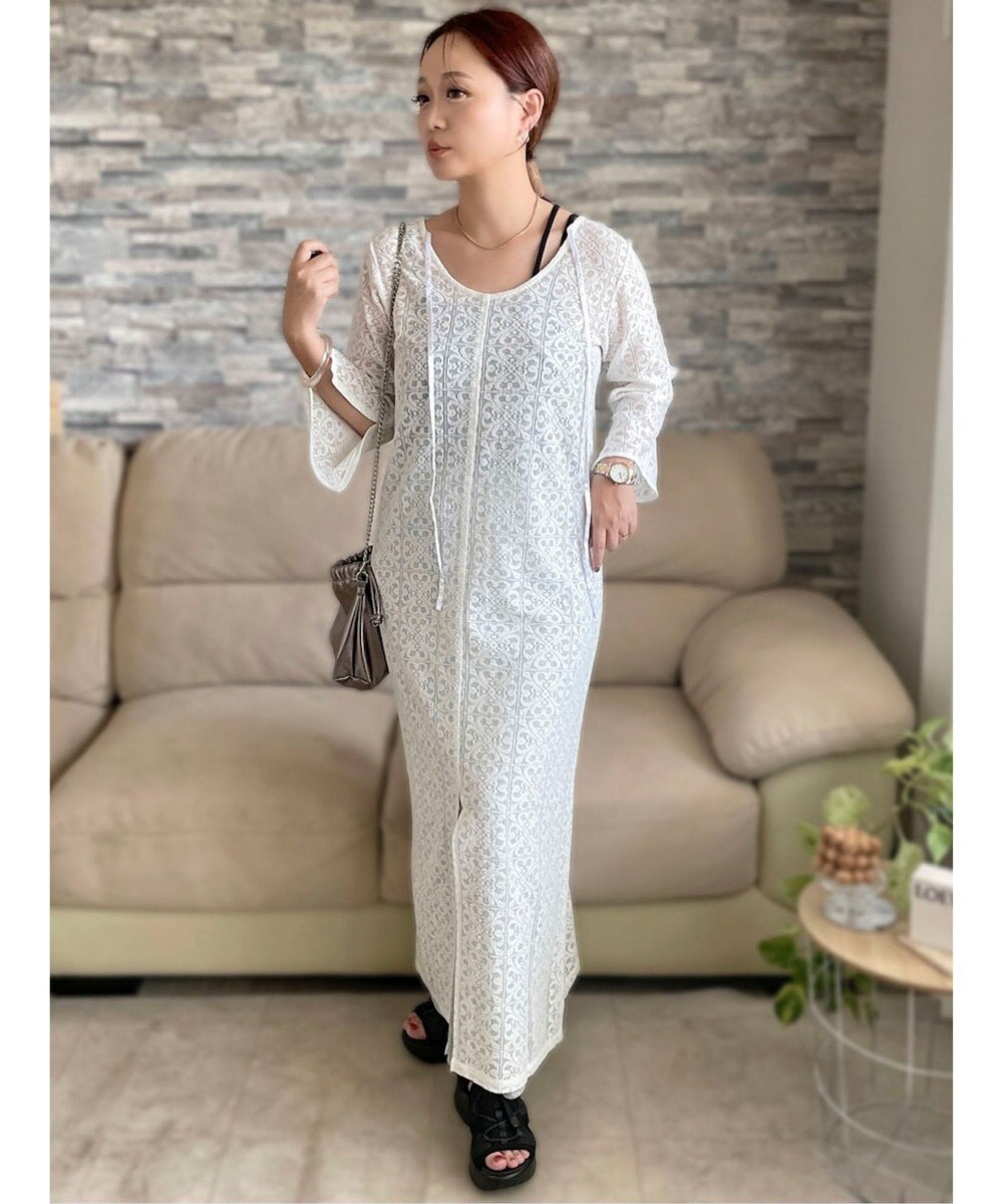 Green Parks AnriettMusee レースロングワンピース 