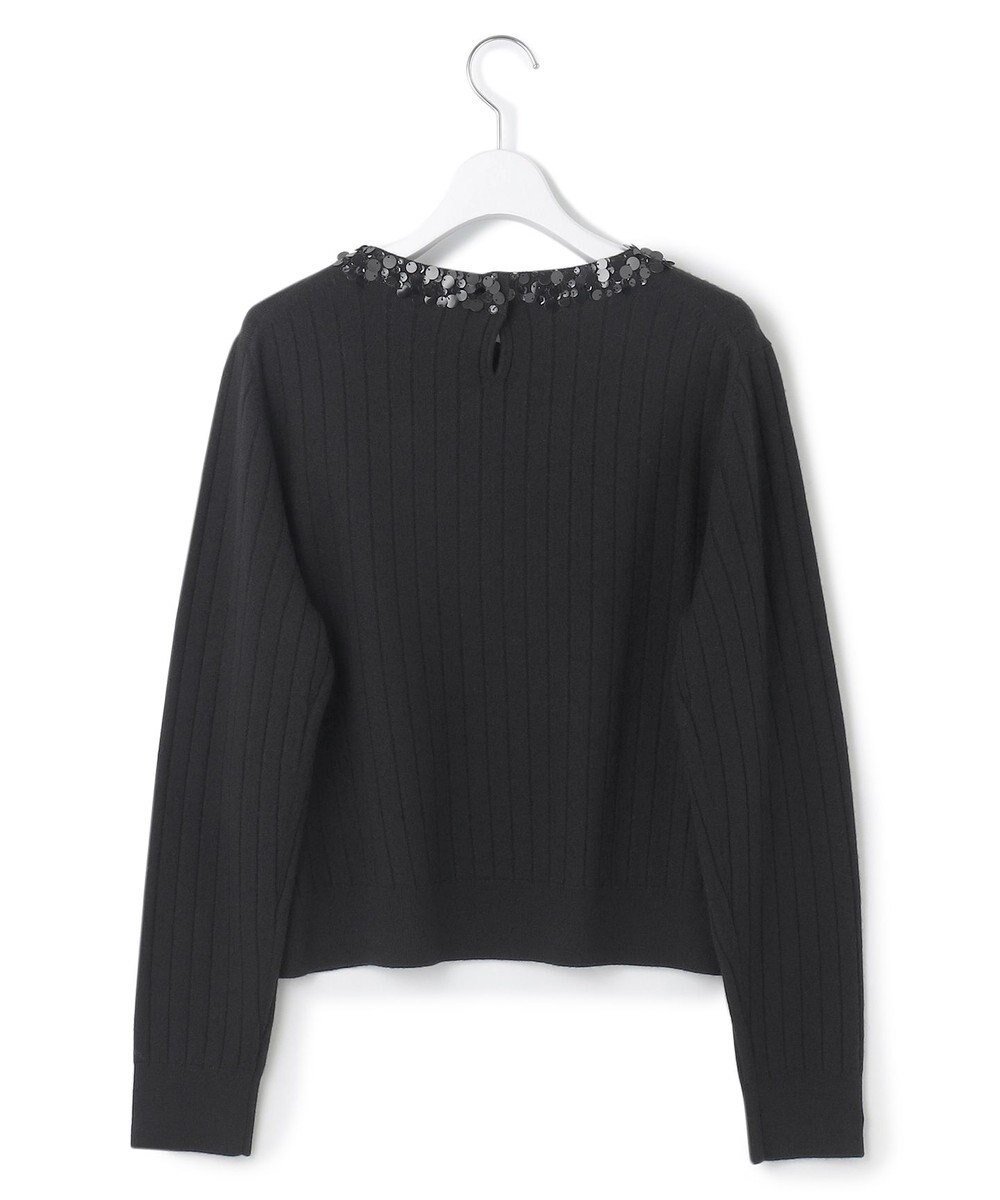 23区 S スパンコール ワイドリブ ニット 