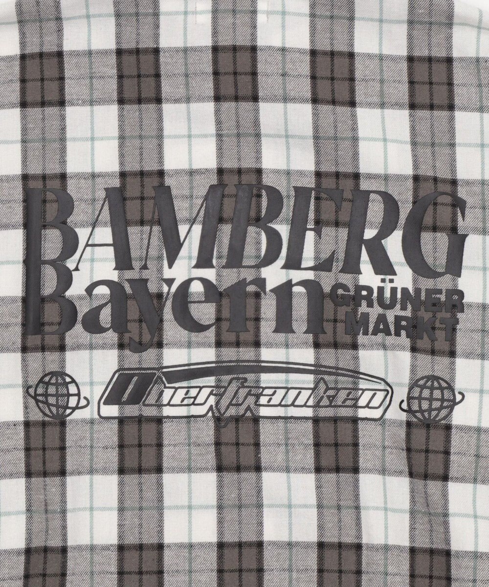 WEGO 【ユニセックス着用ITEM/MLサイズ展開】チェックグラフィックZIPパーカー（LS） 