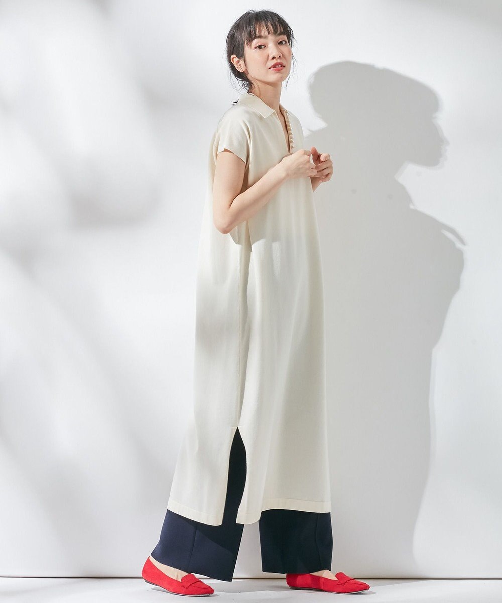 東原亜希さん着用 Kmkk パールディティール ニットワンピース Kk24 組曲 S ファッション通販 公式通販 オンワード クローゼット