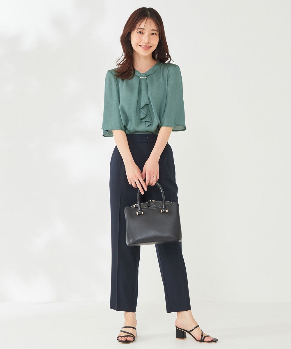 ANY SIS 【洗える】メタルパーツボウタイ ブラウス 