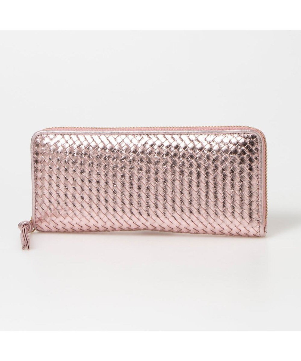 UNBILLION ペルケ perche / レザーメッシュ・ジャバラカード長財布 