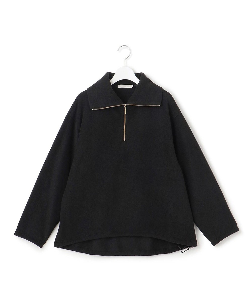 ICB L 【洗える】 トスカーナフリース ハーフジッププルオーバー 