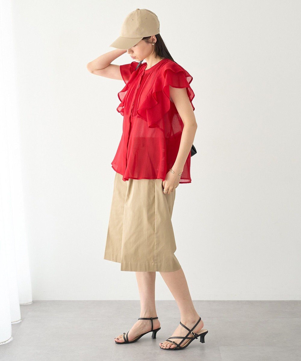 earth music&ecology ラッフルブラウス 
