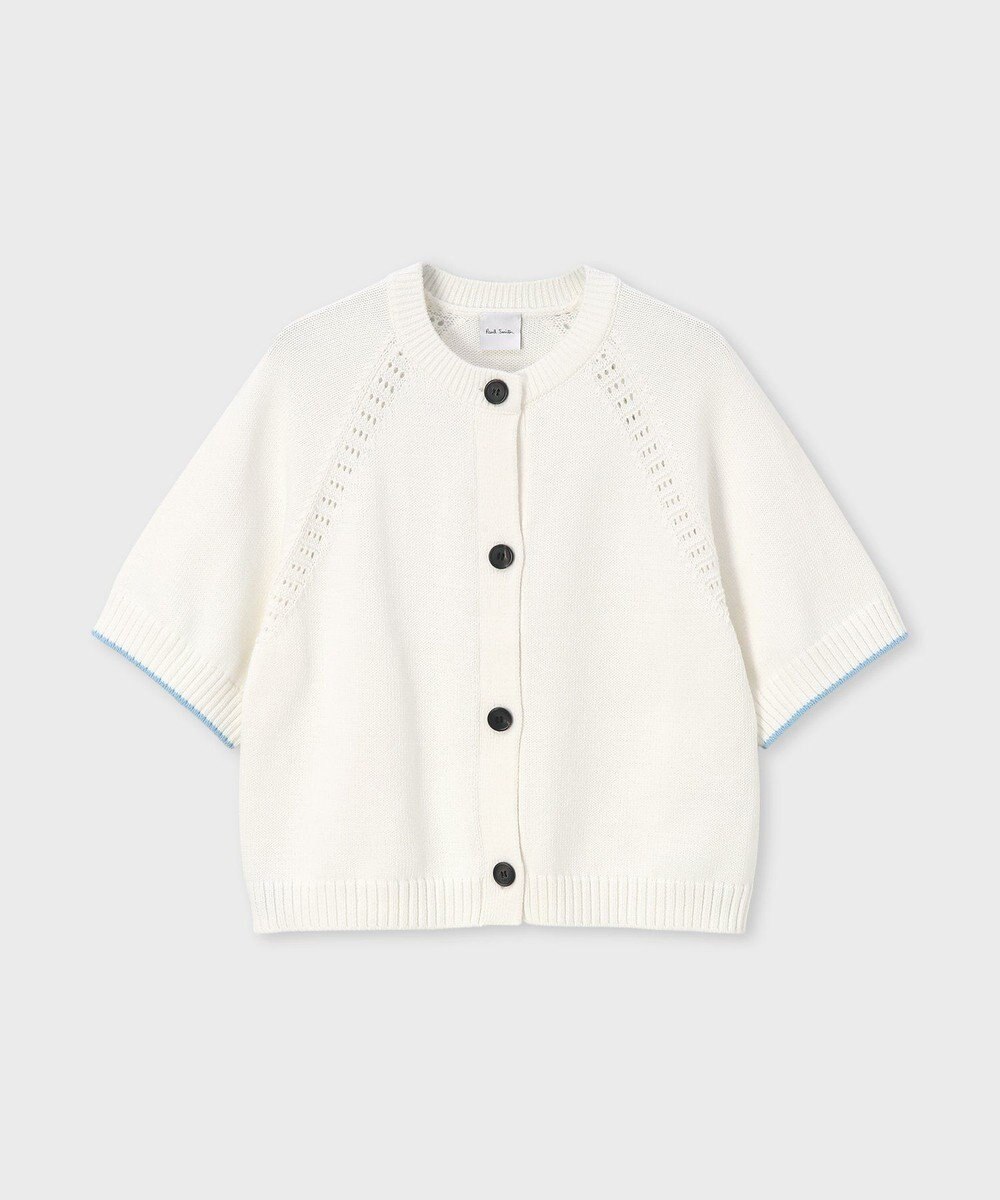 Paul Smith コットンアイレット ショートスリーブ カーディガン 