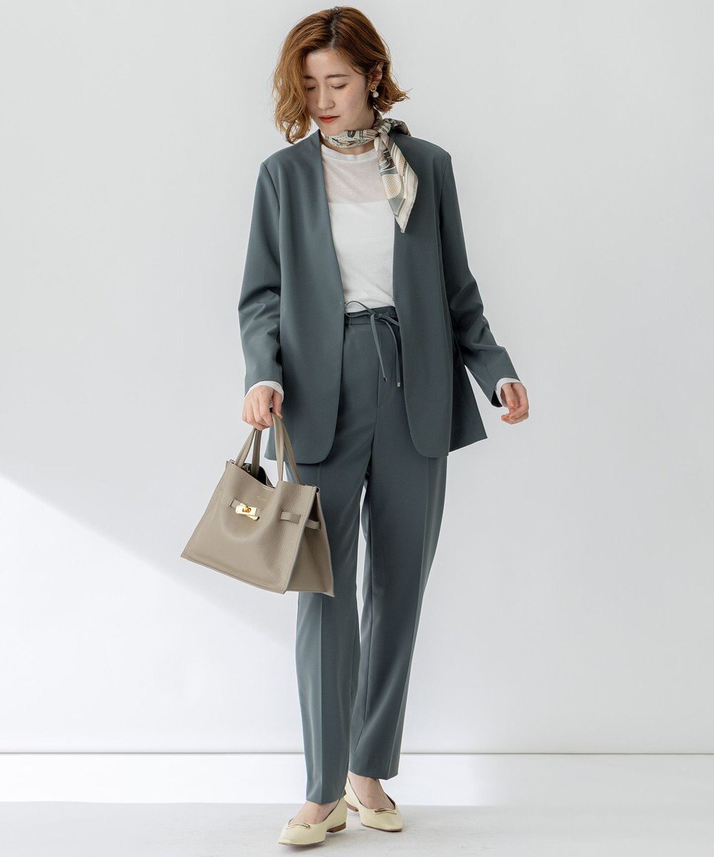 23区 【セットアップ対応/洗える】2WAYストレッチツイル ジャケット 