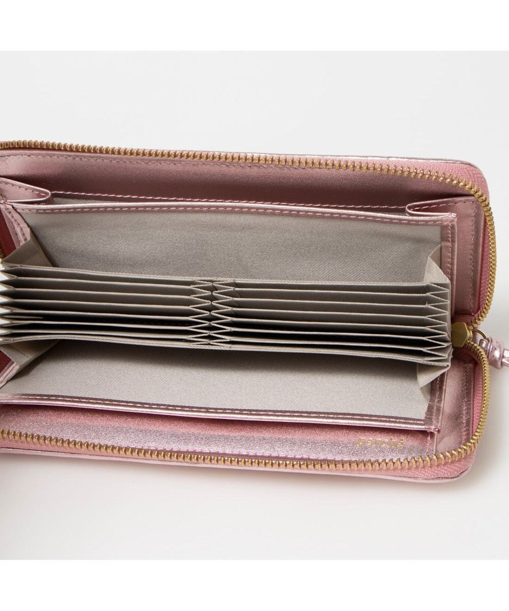 UNBILLION ペルケ perche / レザーメッシュ・ジャバラカード長財布 