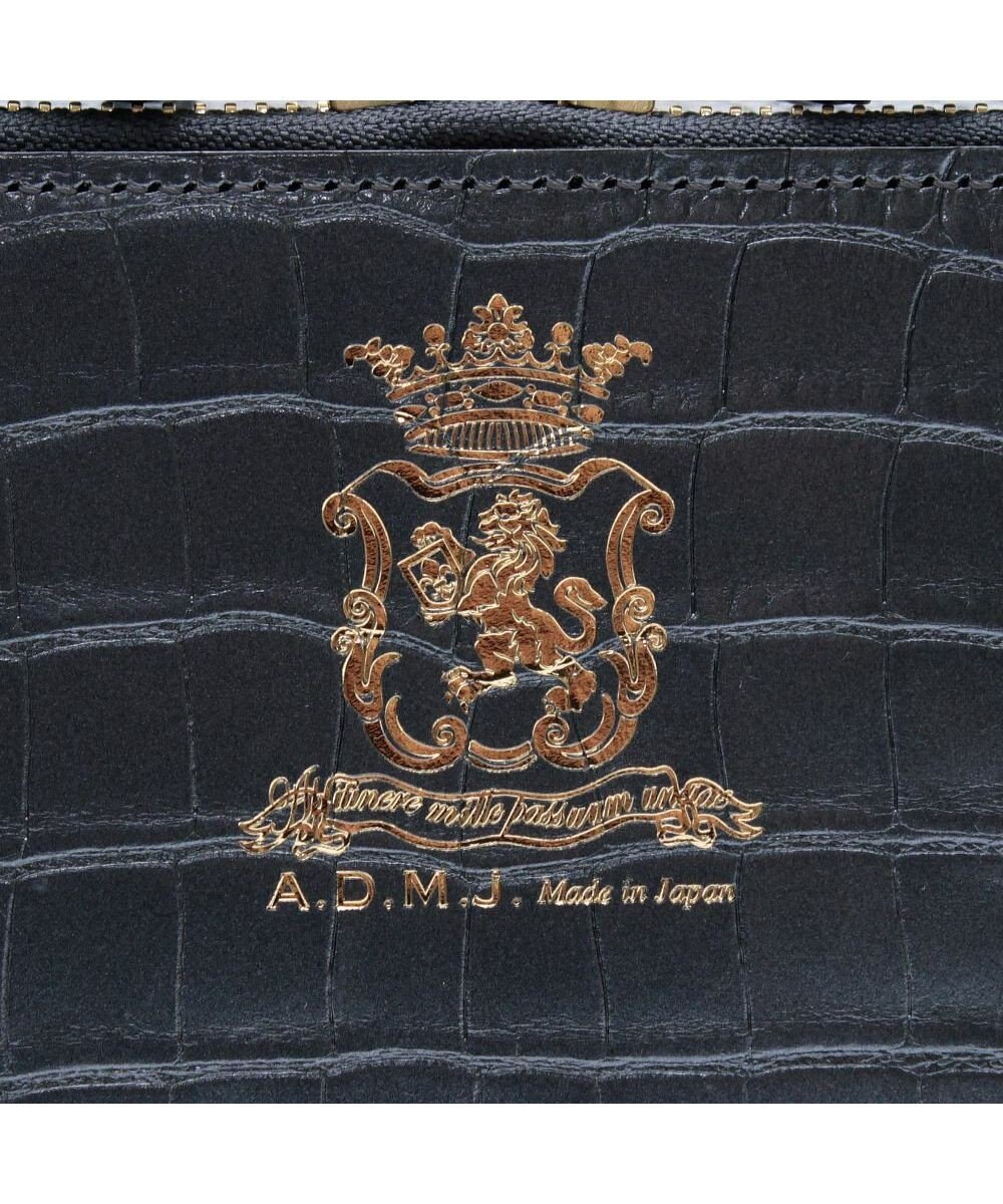 A.D.M.J. 【牛革】クロコ型押しスクエアショルダー 