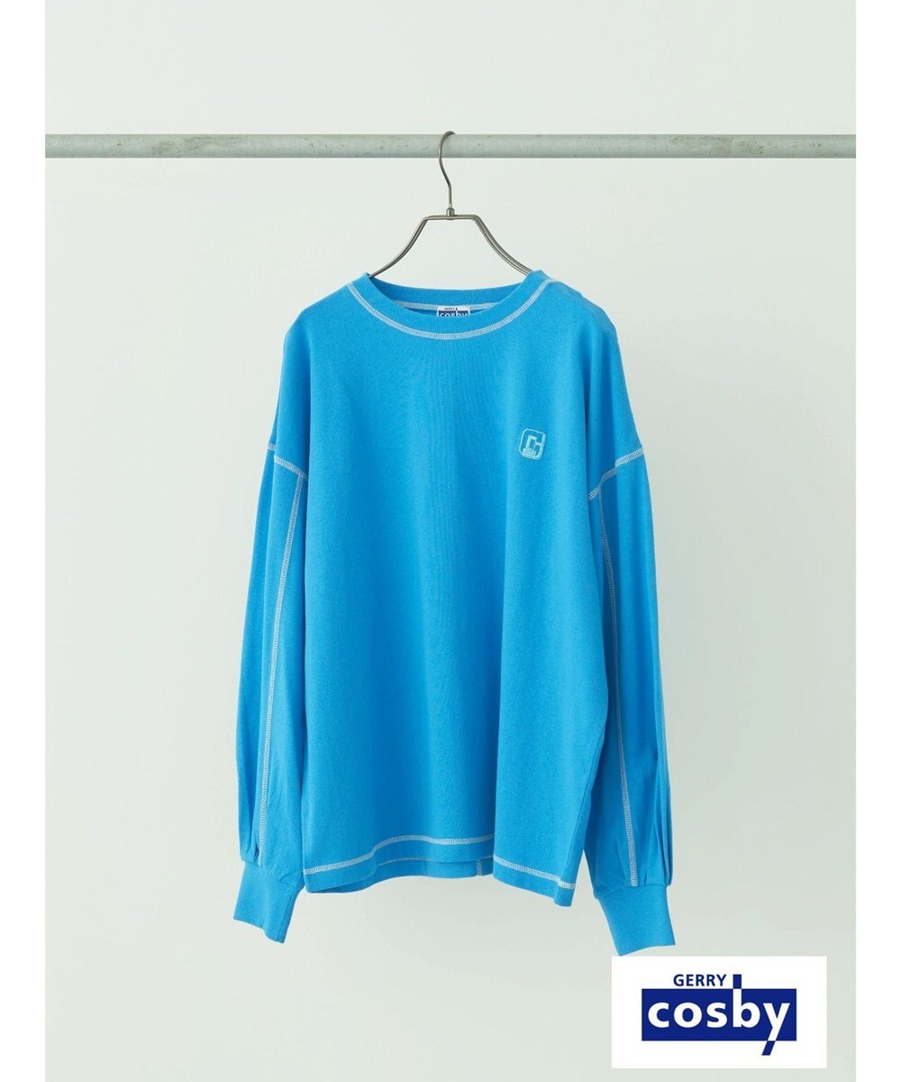 earth music&ecology Ｃｏｓｂｙ×ｅａｒｔｈ　配色ステッチロングＴシャツ 