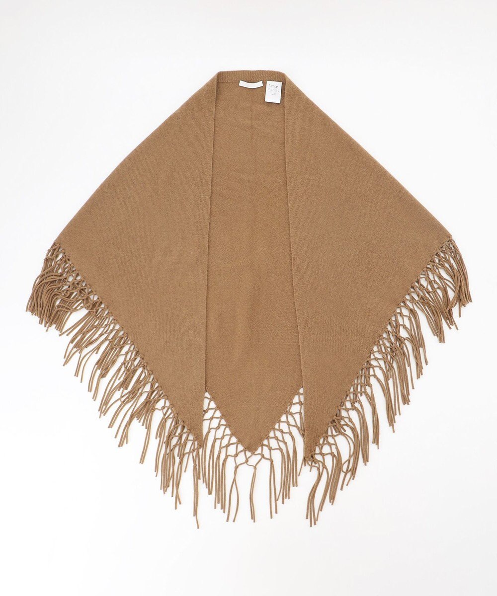 自由区 【SHIHOさん着用】ファインウールカシミヤフリンジ ストール 