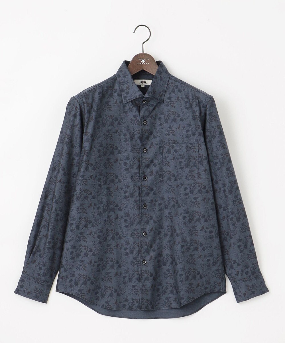 JOSEPH ABBOUD 【キングサイズ・自然な光沢感】コットンビエラフラワープリント シャツ 