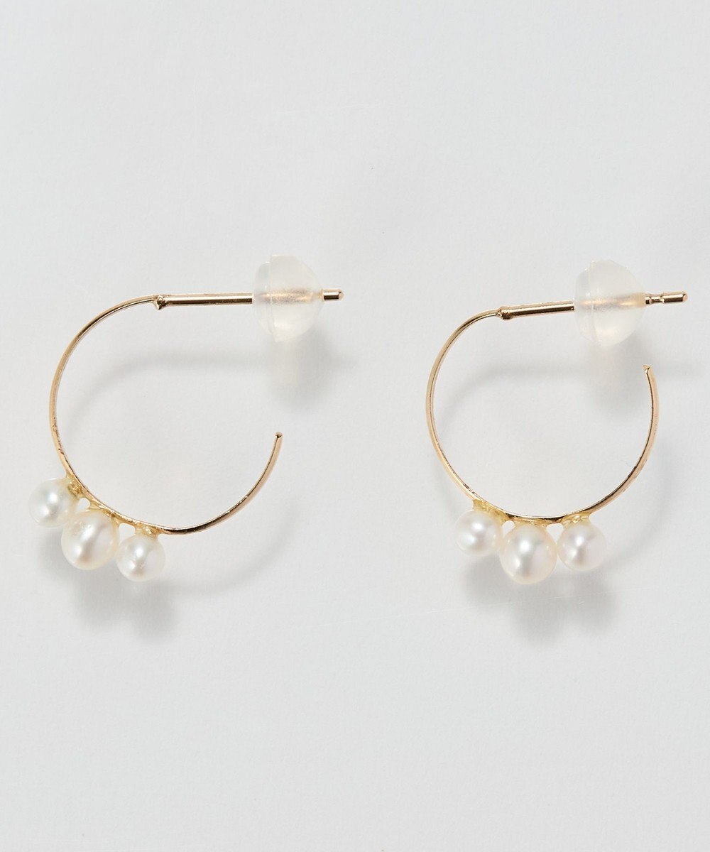 Phoebe 【K10】フルールパールフープピアス 