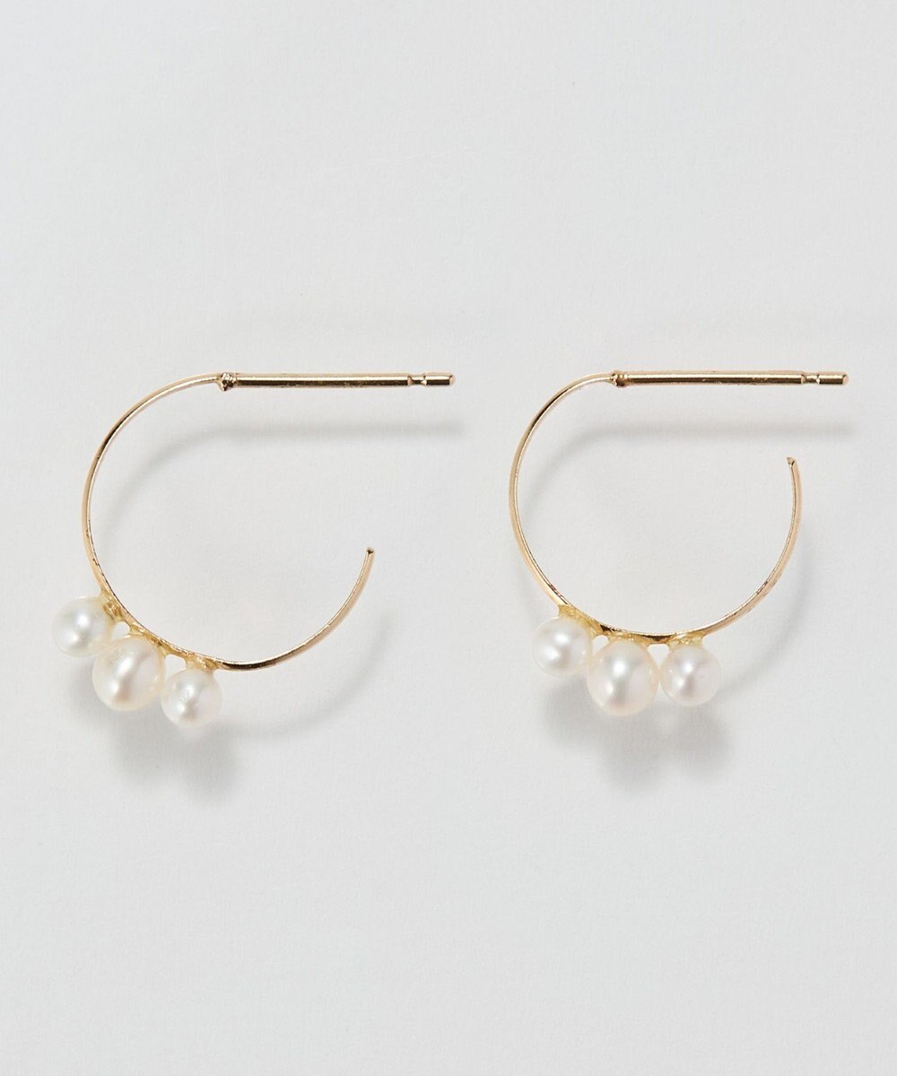 Phoebe 【K10】フルールパールフープピアス 