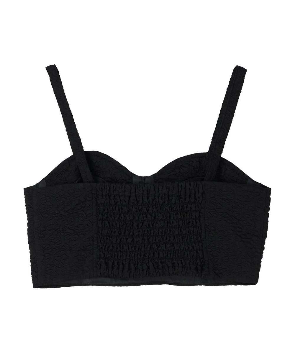 earth music&ecology エンボスフラワービスチェ 