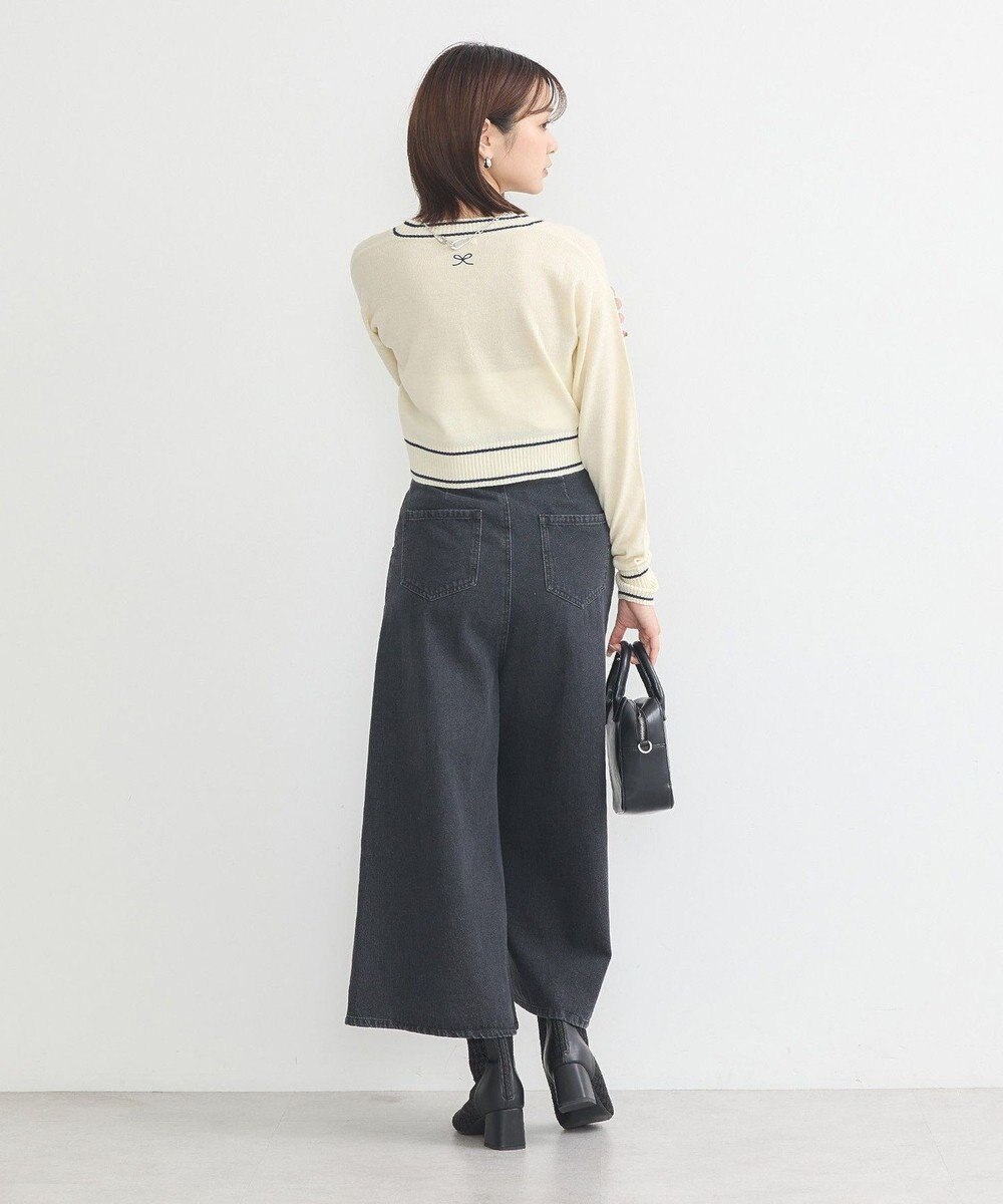 earth music&ecology キャットロゴショートニットプルオーバー 