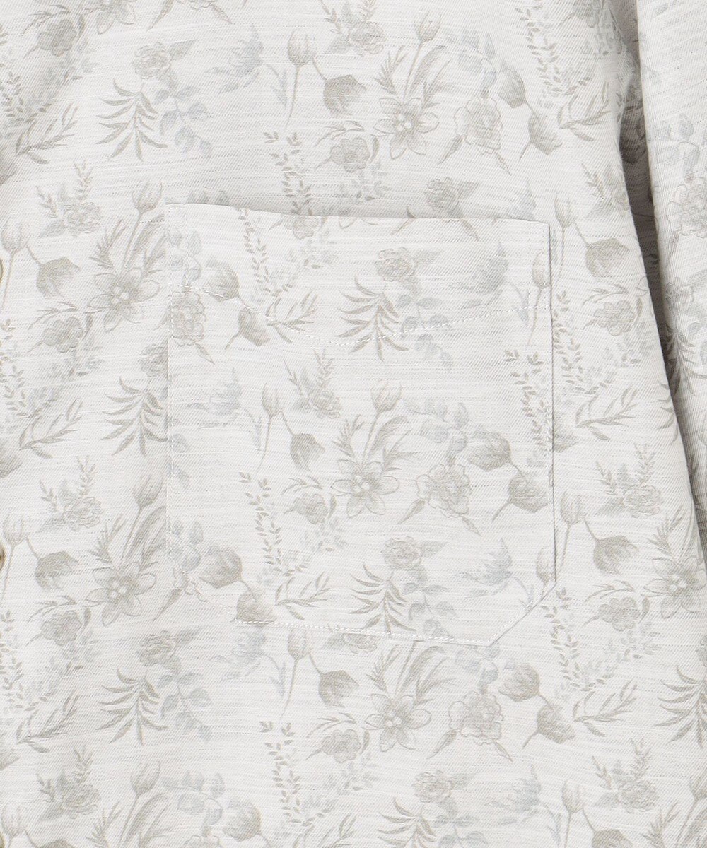 JOSEPH ABBOUD 【キングサイズ・自然な光沢感】コットンビエラフラワープリント シャツ 