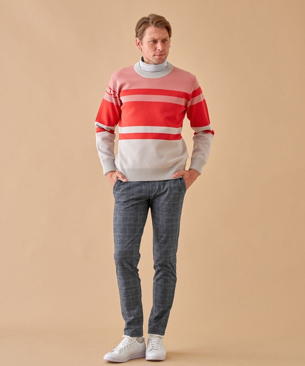 23区GOLF 【MEN】【ストレッチ】チェック柄 ジャージーパンツ 