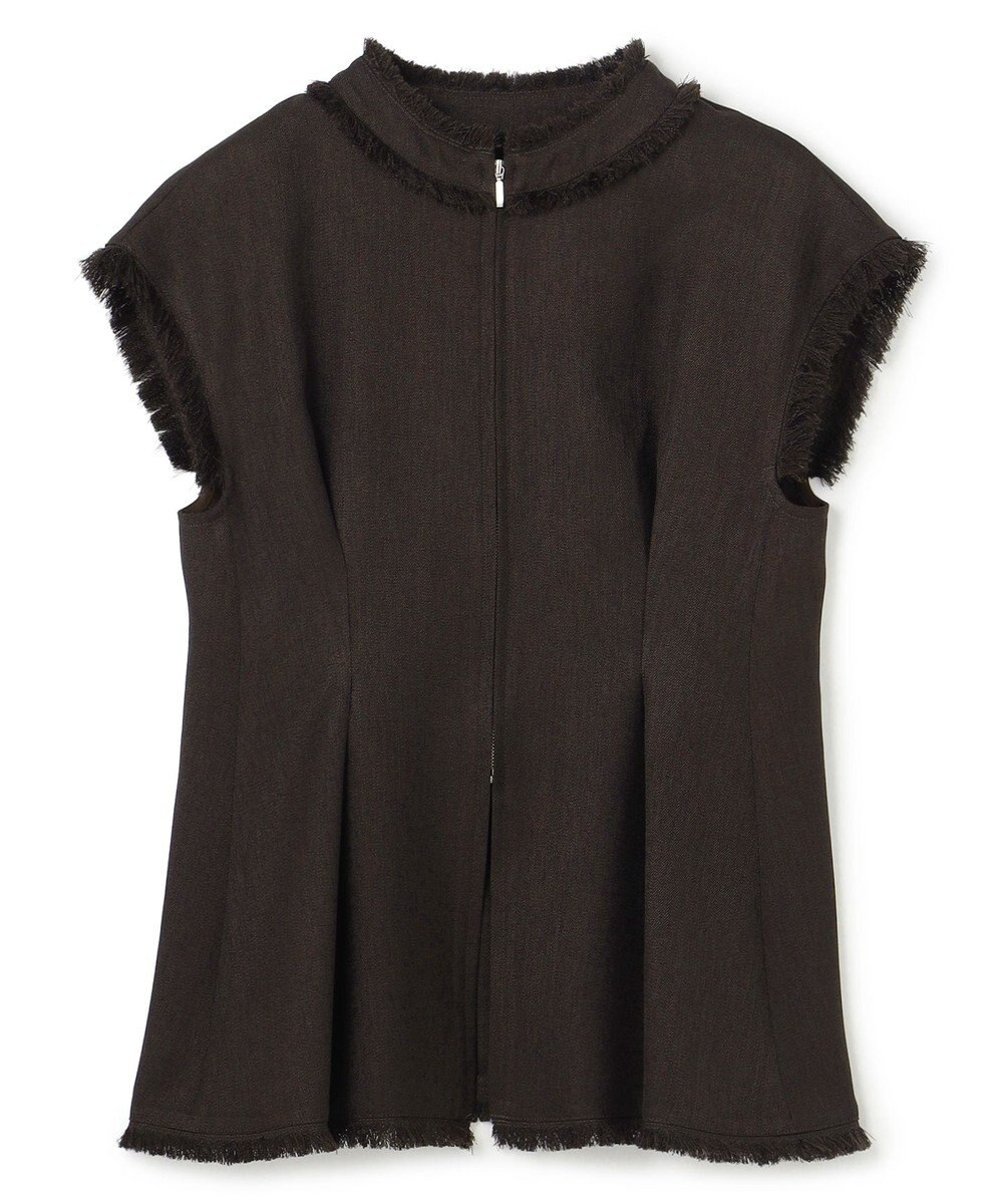 uncrave リネンライクツイル ジレブラウス 