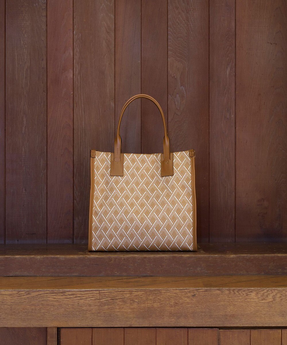 MIYABIYA LAQUOH クロス柄ジャガードトートバッグ S 