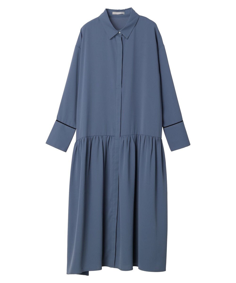 Green Parks armonia．配色シャツワンピース 