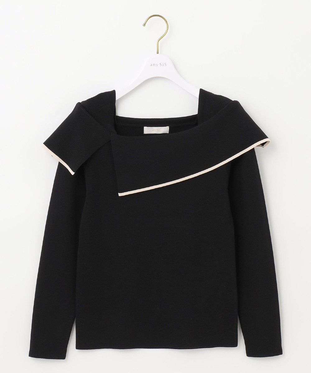 ANY SIS 【洗える】フレアカラープルオーバー 