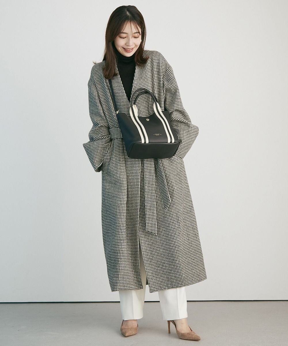 TOPKAPI 【TREASURE TOPKAPI】ソフトシュリンク テープコンビ ミニ トート バッグ ショルダーベルト付 