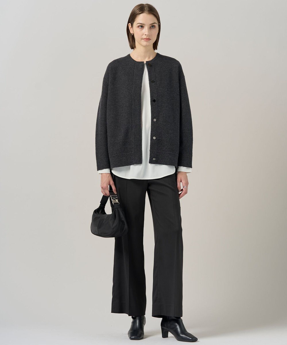 ICB ミルドウール ニットブルゾン 