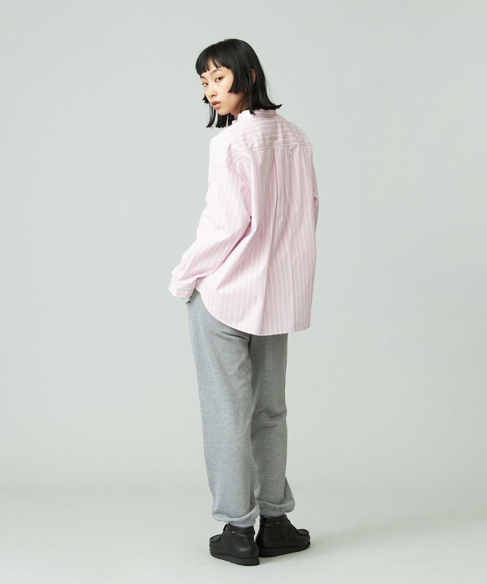 J.PRESS YORK STREET 【WOMEN】タイプライターストライプ バンドカラーシャツ 