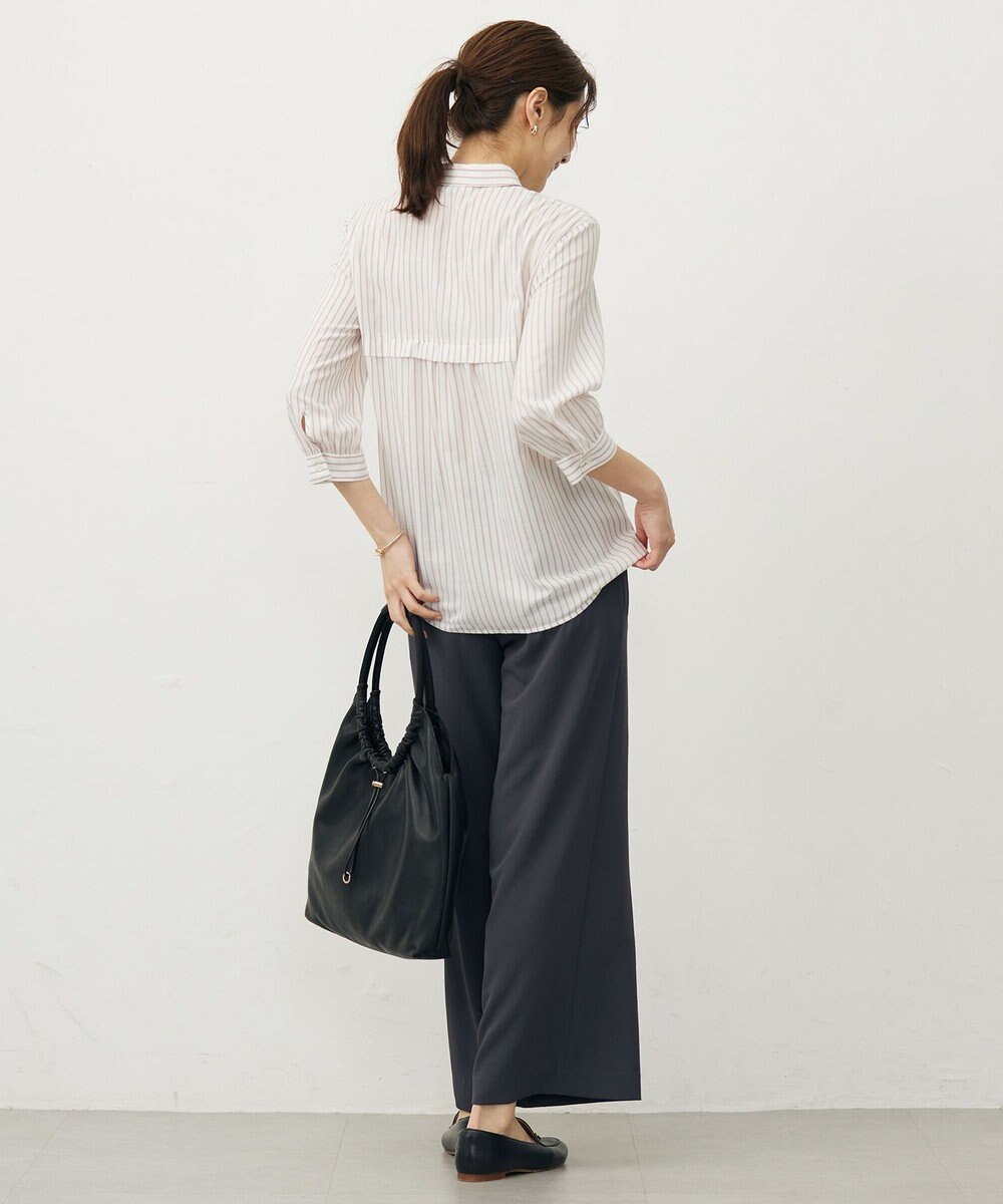 J.PRESS LADIES L 【洗える】ウォッシャブルキュプラツイル シャツ 