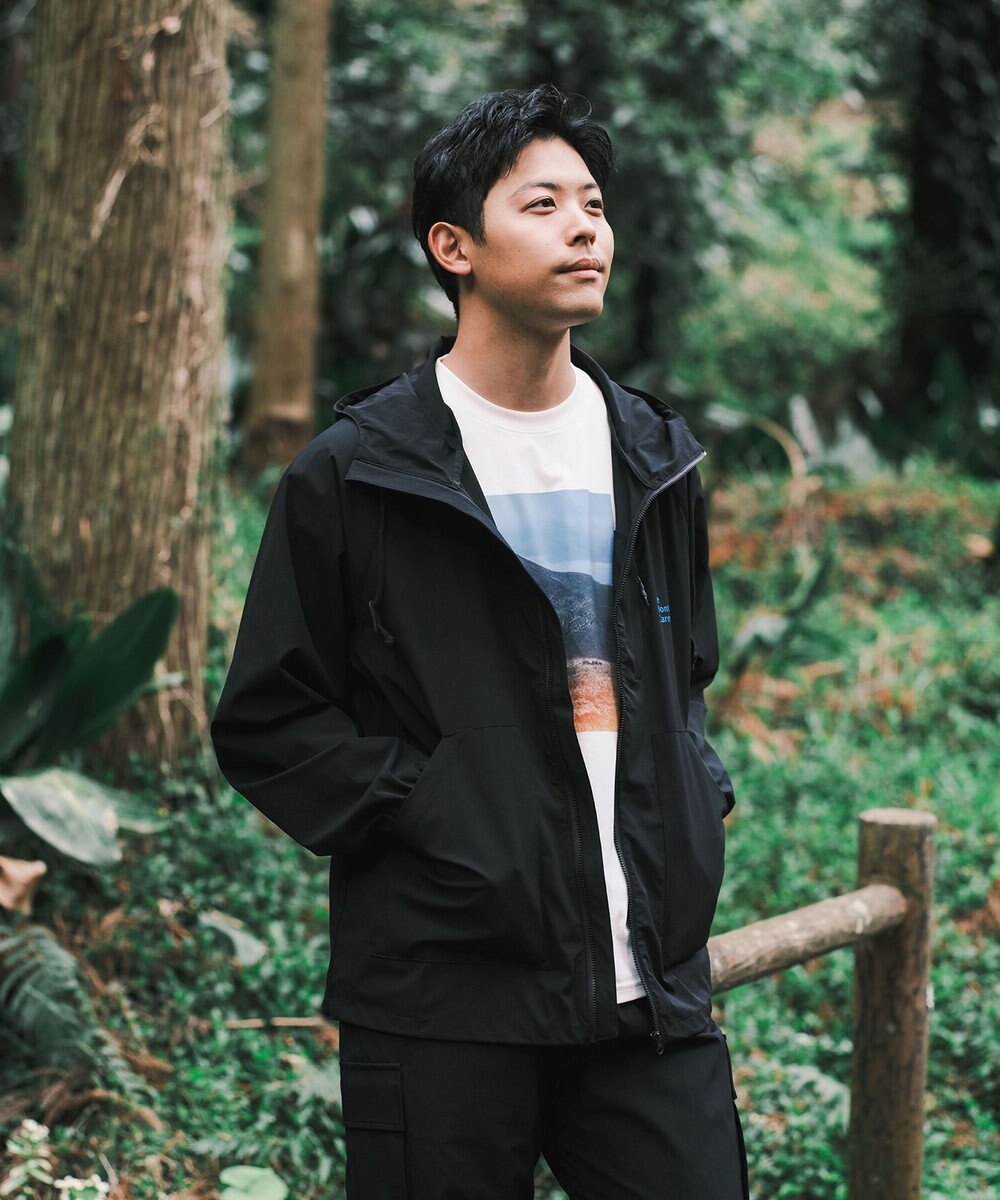 SHARE PARK MENS 【撥水・UVカット・ストレッチ・軽量 】パッカブルマウンテンパーカー（Lサイズ） 