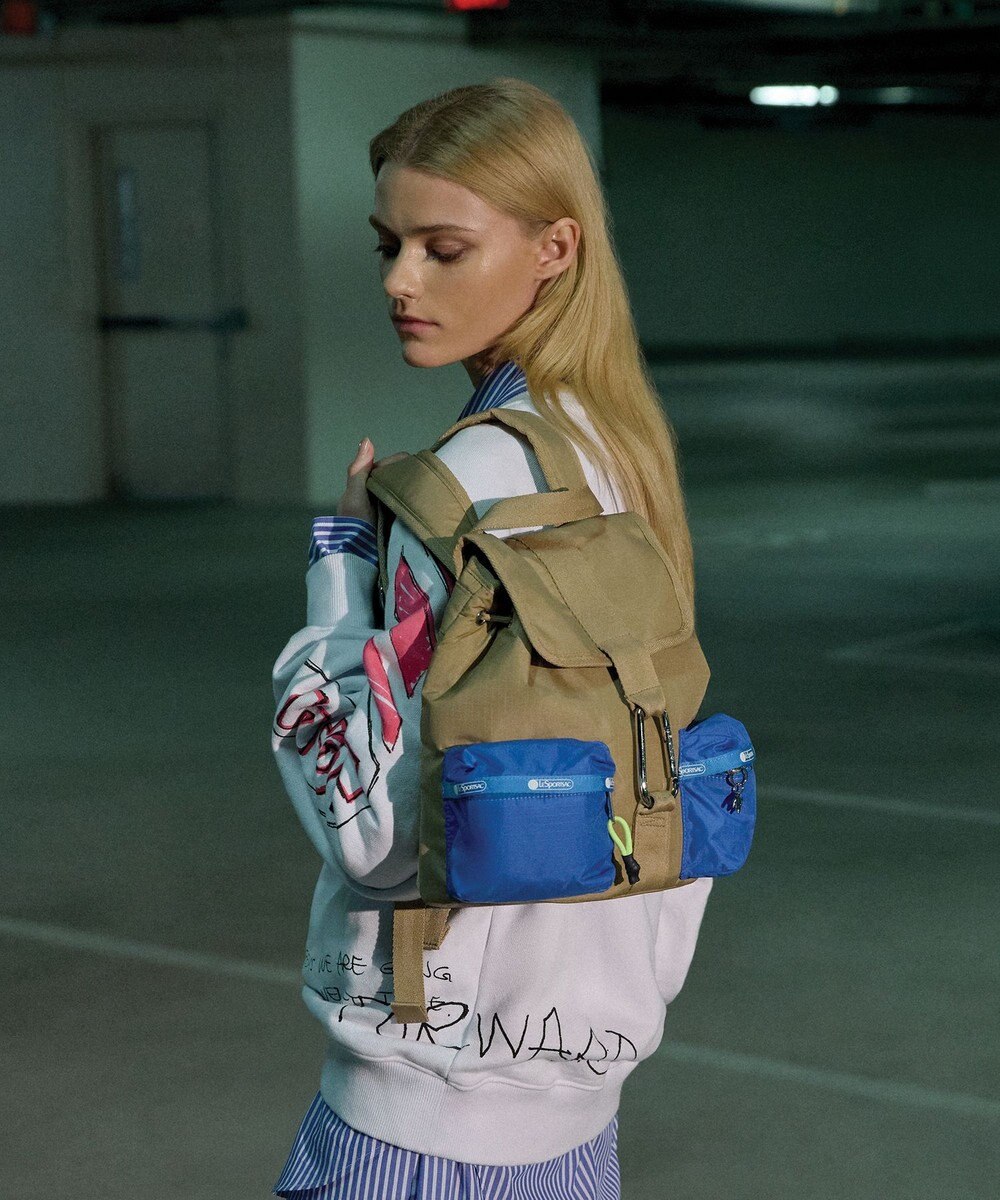 LeSportsac MSGM VOYAGER BACKPACK/ボヤージャーカーキ/ブルー 