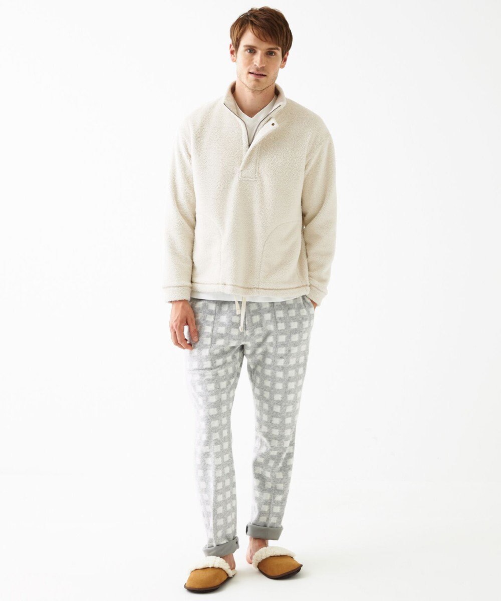 JOSEPH ABBOUD MOUNTAIN 【SPACE／UNISEX】フランネルジャージーチェック パンツ 
