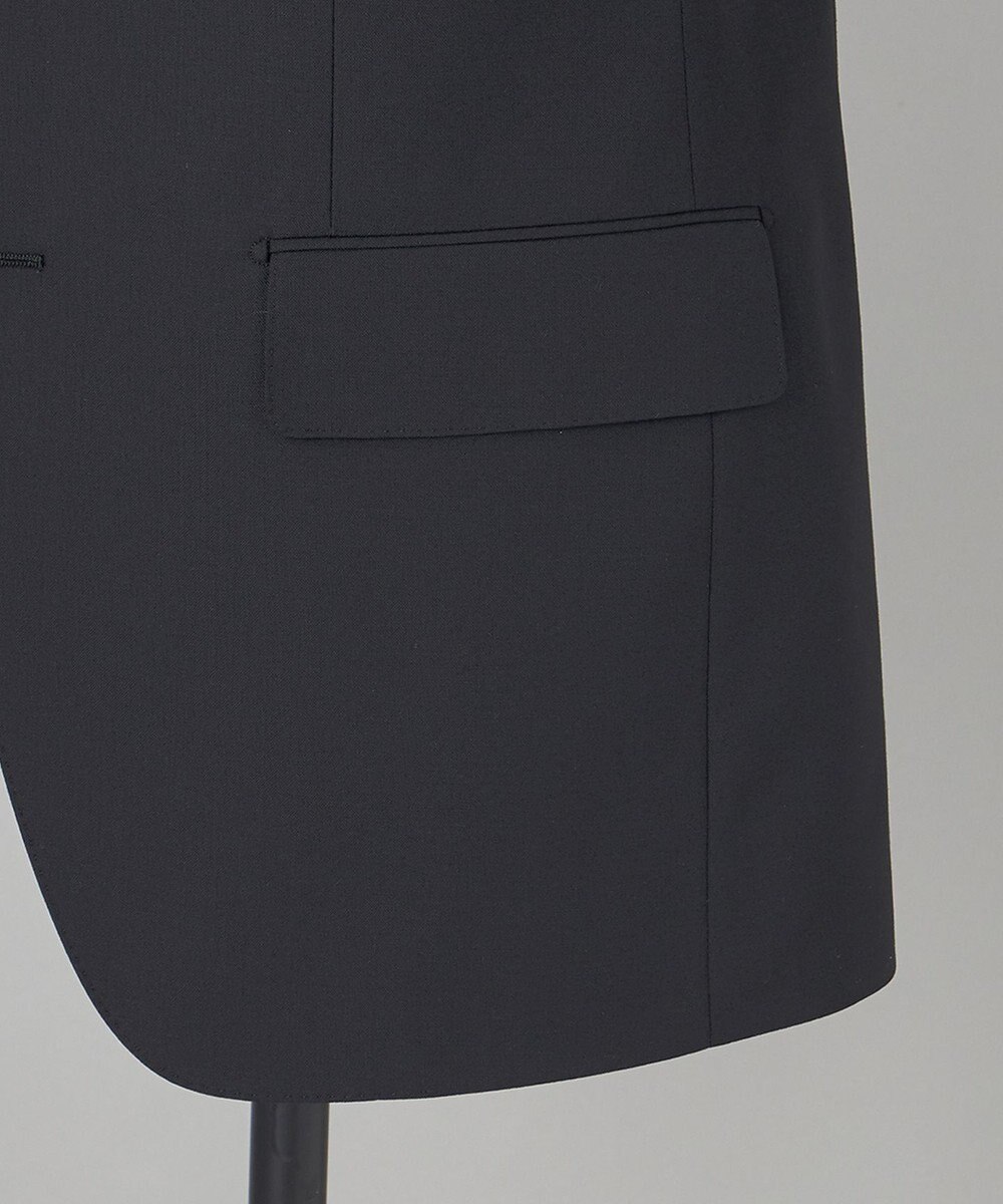 GOTAIRIKU フォーマルシーンにも対応可【ロングシーズン対応】WOOL×POLYESTER ベーシックスーツ（ブラック） 