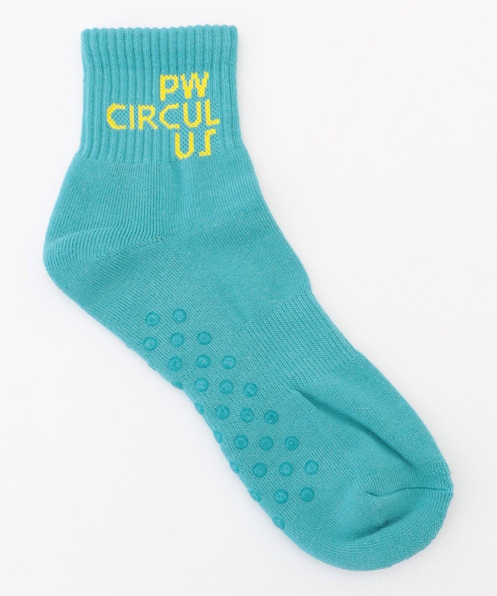 PW CIRCULUS 【虫よけ加工】【MEN】ブランドロゴ ショートソックス  ゴルフ 