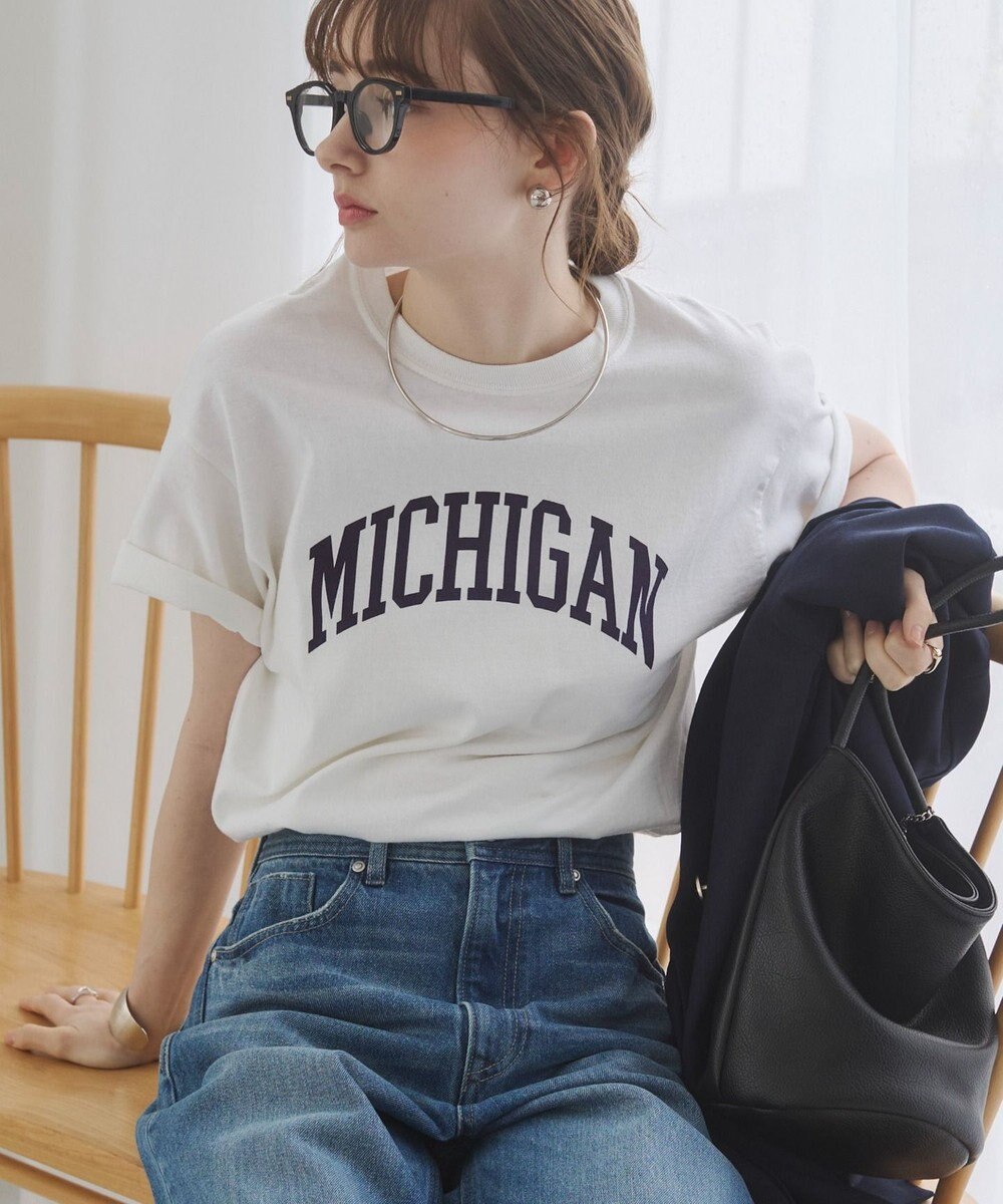 WEGO 【ANGIE VINTAGE】カレッジロゴプリントTee 