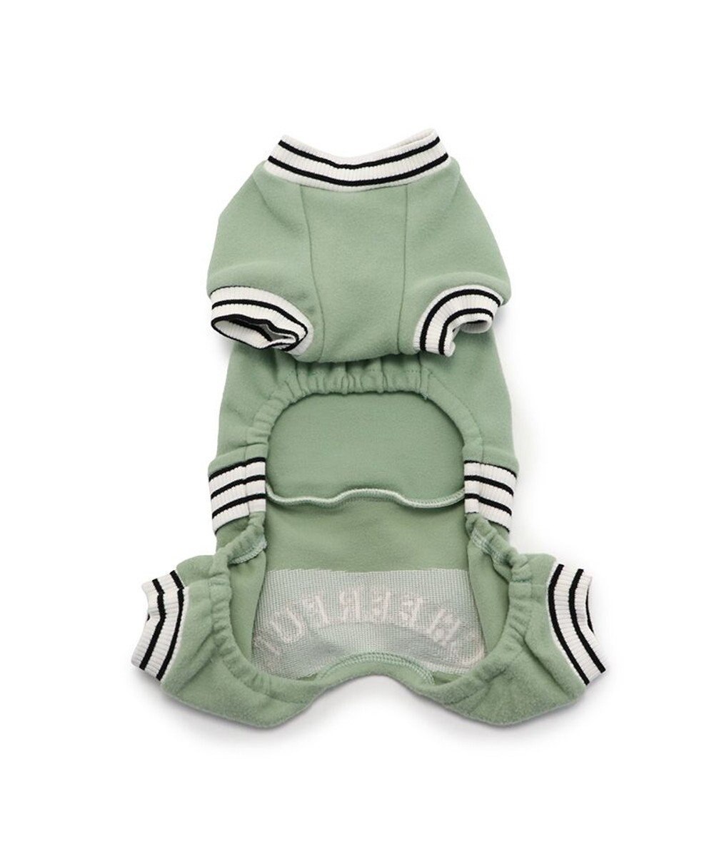 PET PARADISE ペットパラダイス 縞柄リブ   ロンパース《カーキ 》 小型犬 