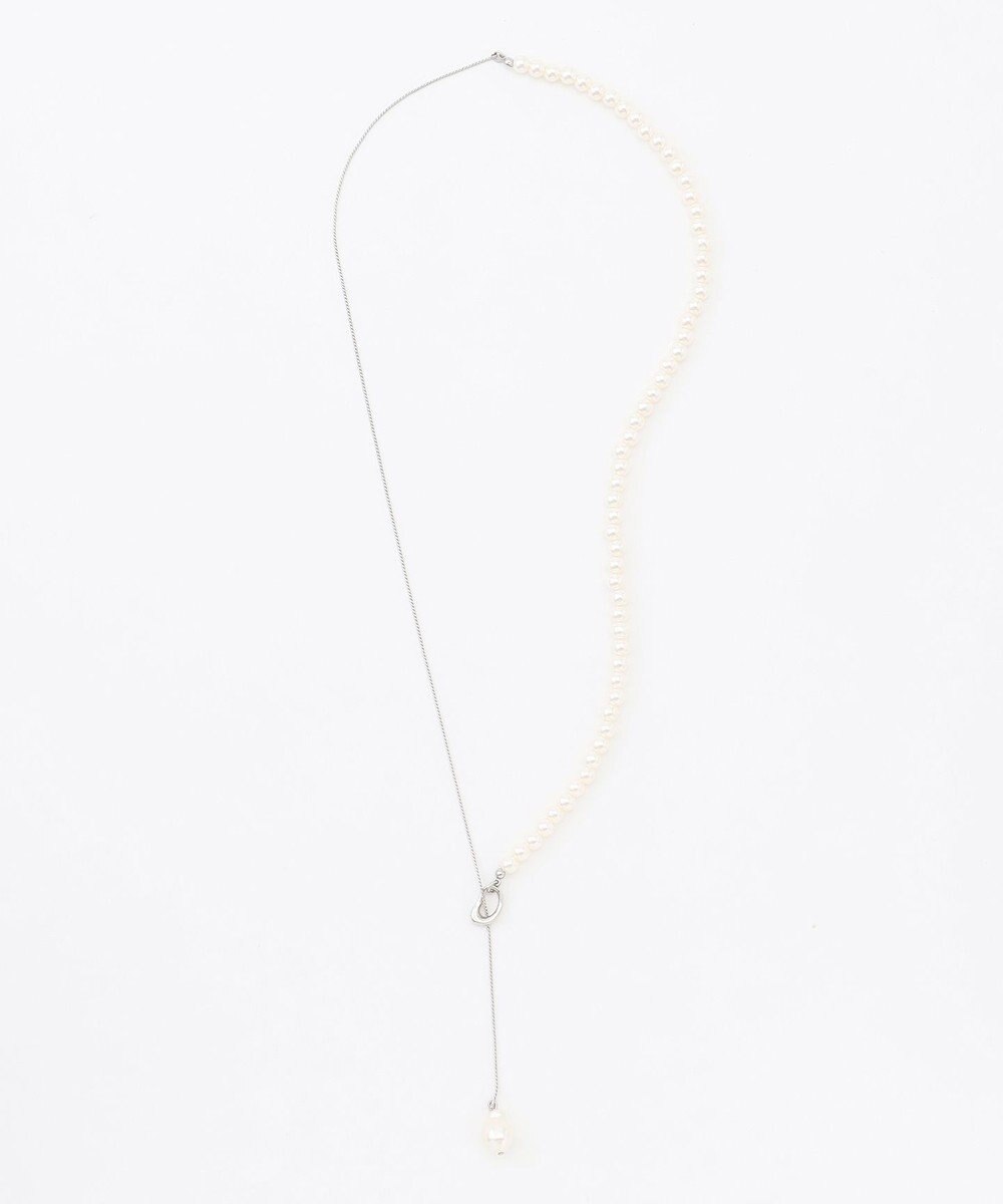 ANY パールラリエットネックレス 