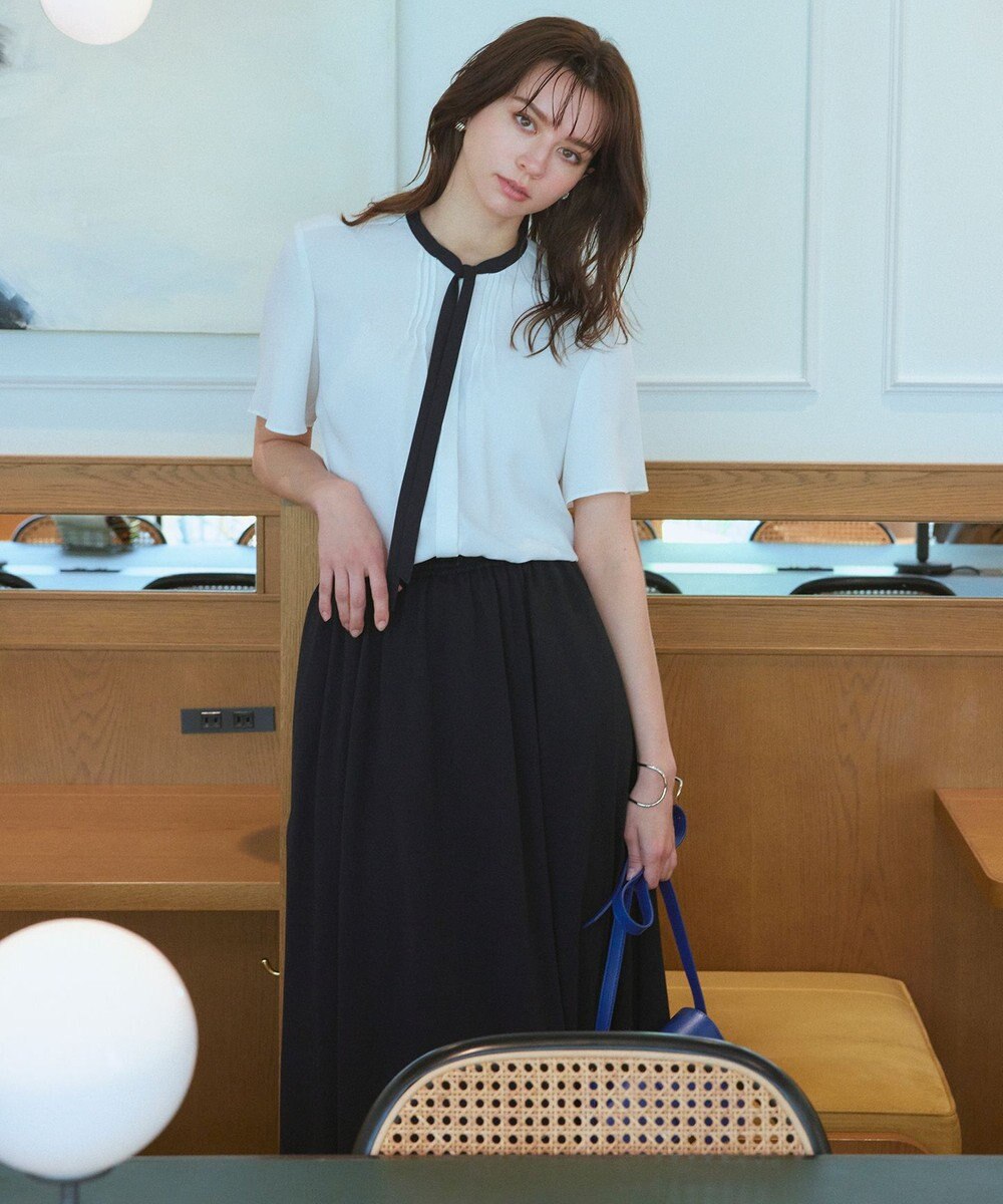 23区 【洗える】ライトピケジャージー フレアスカート 