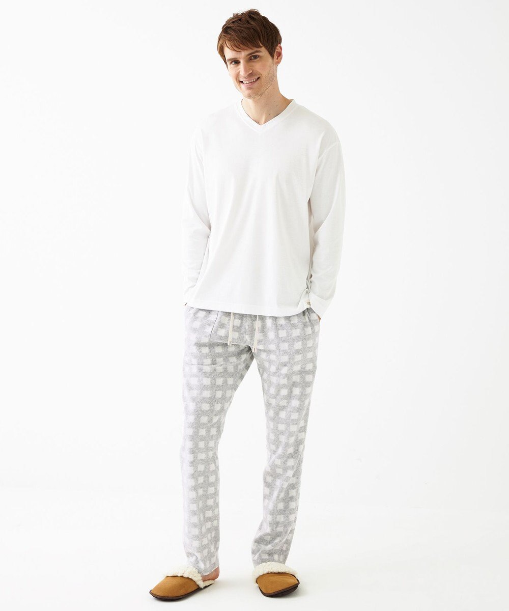 JOSEPH ABBOUD MOUNTAIN 【SPACE／UNISEX】フランネルジャージーチェック パンツ 
