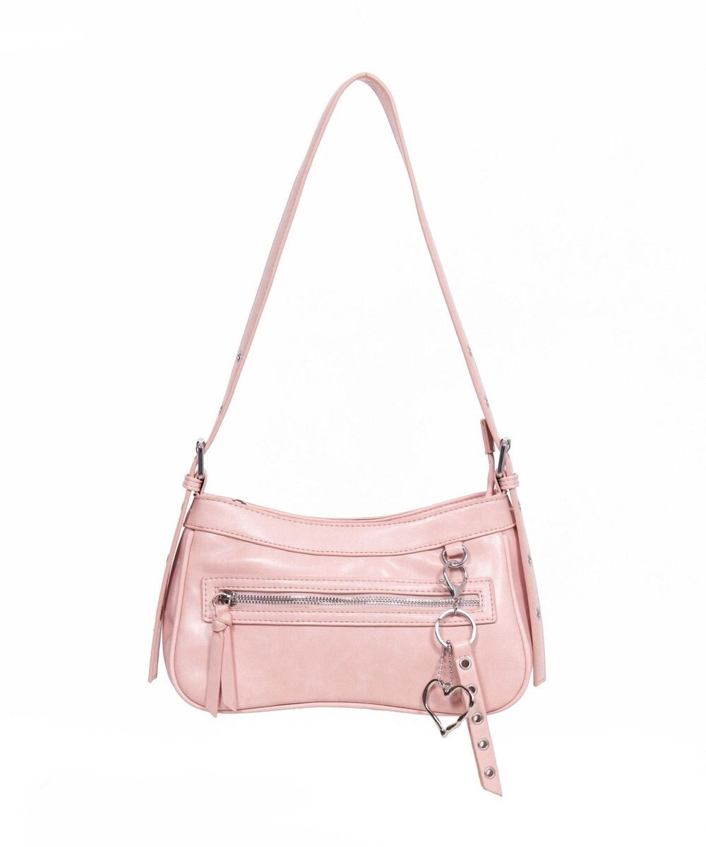 WEGO チャーム付きハトメベルトバッグ 