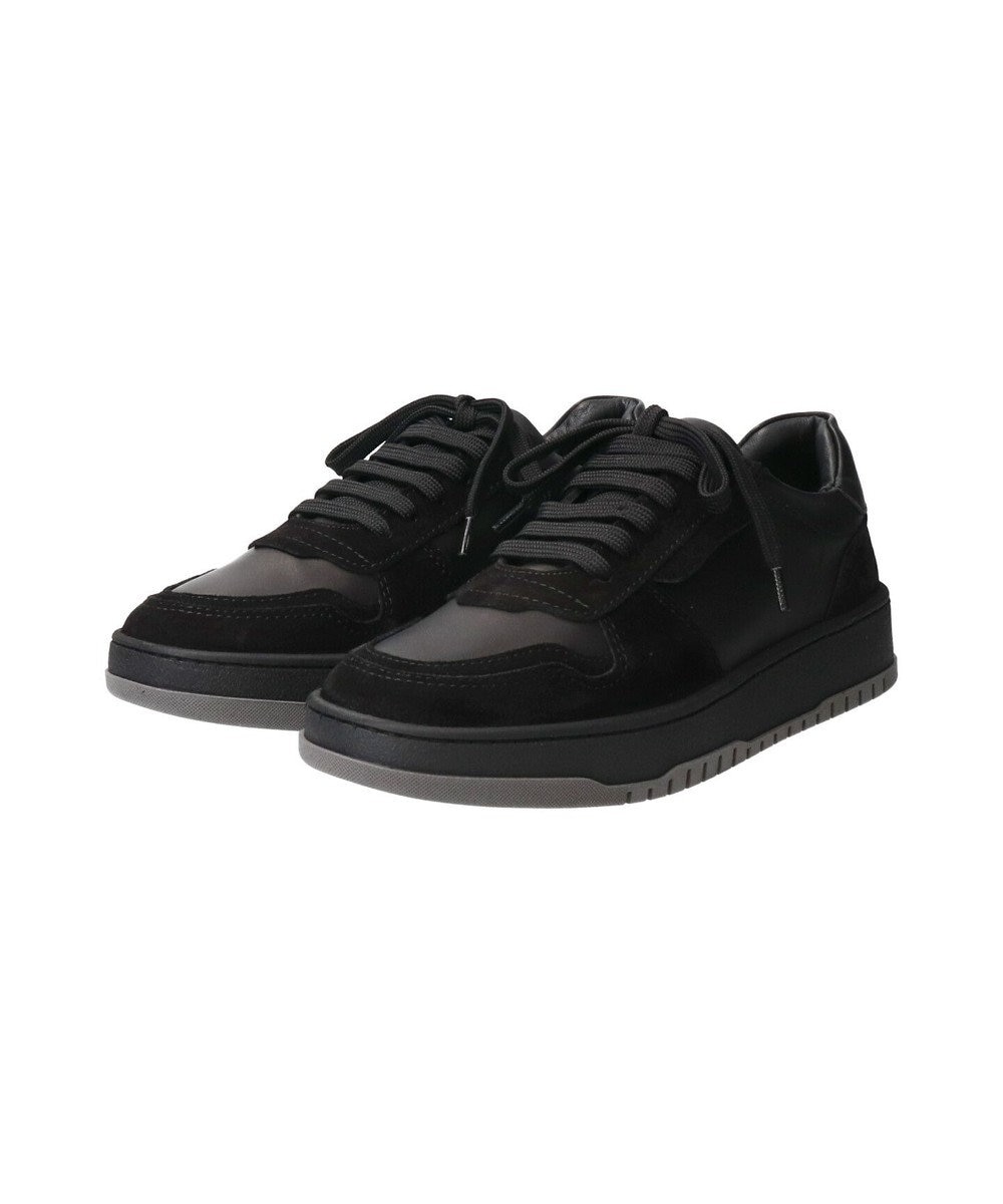 INTER-CHAUSSURES 【QUSHELI】異素材コンビレースアップスニーカー 