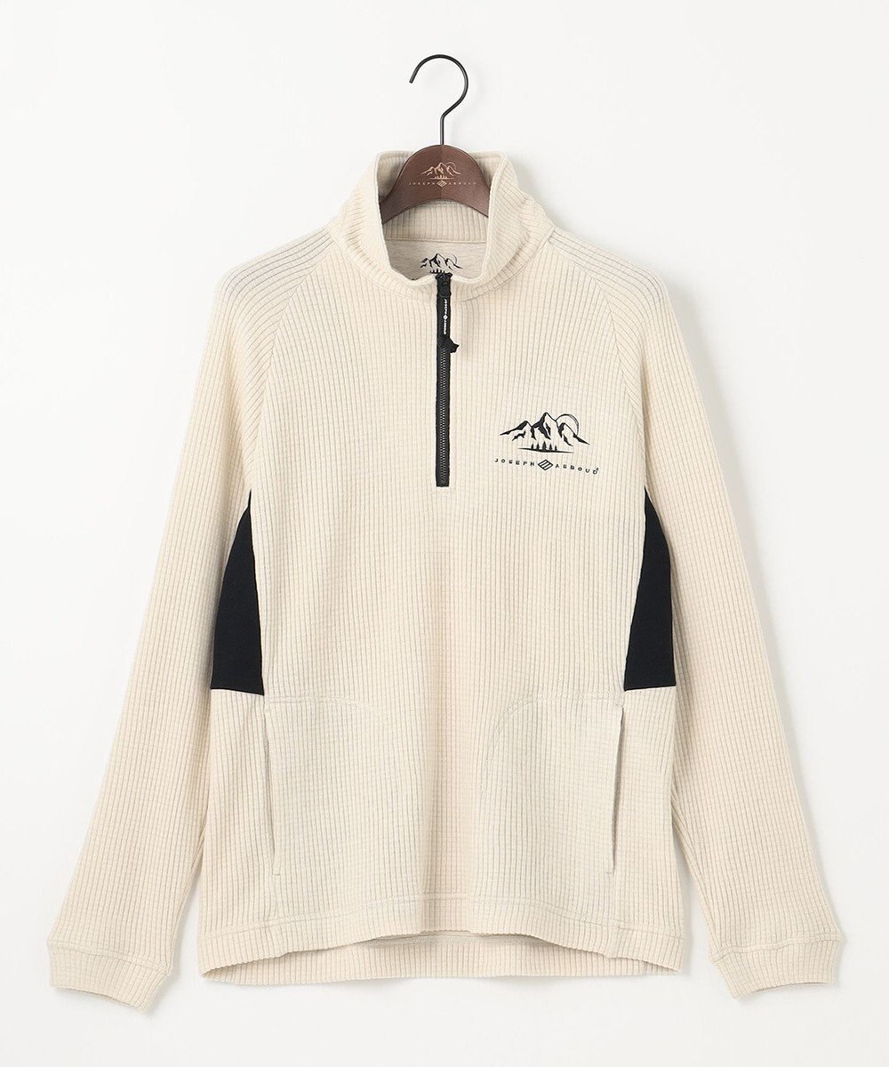 JOSEPH ABBOUD MOUNTAIN 【吸湿発熱/蓄熱保温/ソフト】ソフトウォームワッフル ポロシャツ 