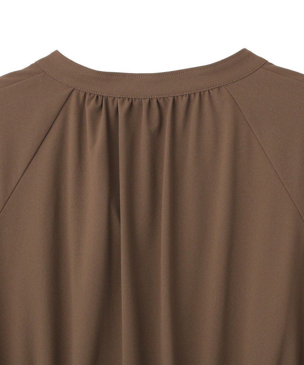 YECCA VECCA <<UVカット>>ドロストギャザー袖ワンピース 