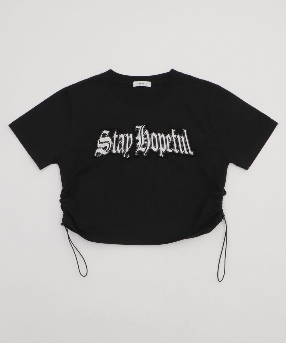 WEGO グラフィックサイドドロストショートT 