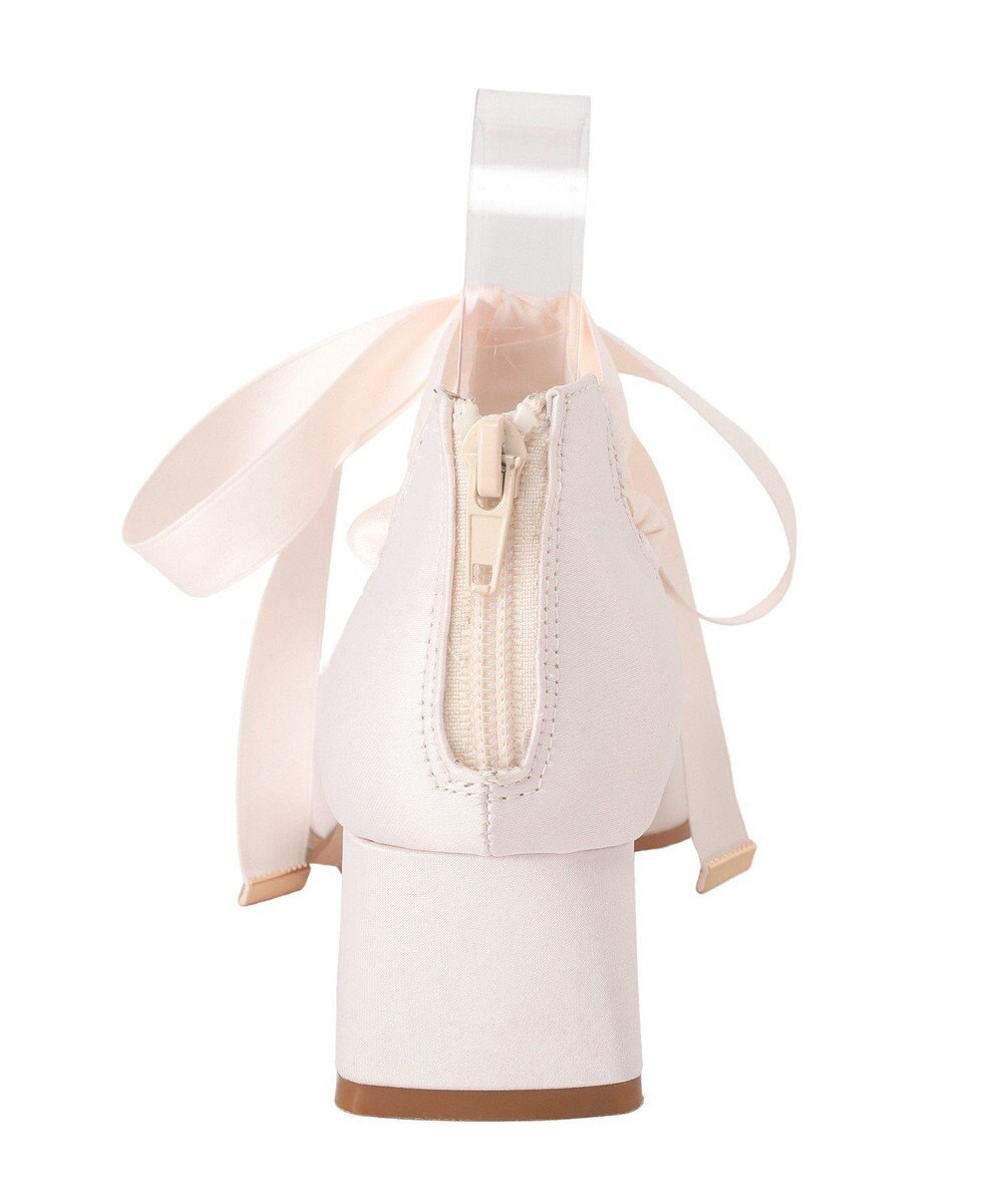 Maison de FLEUR レースアップサテンパンプス 