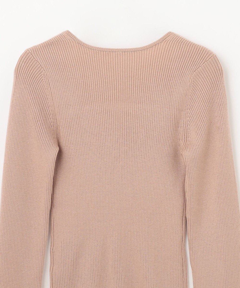 GRACE CONTINENTAL スクエアネックリブトップ 