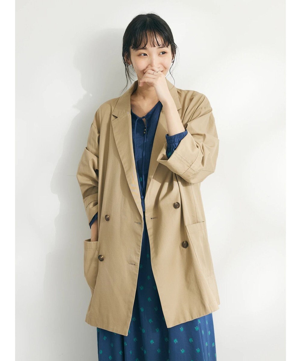 CRAFT STANDARD BOUTIQUE コットンギャバジンＷテーラードジャケット 