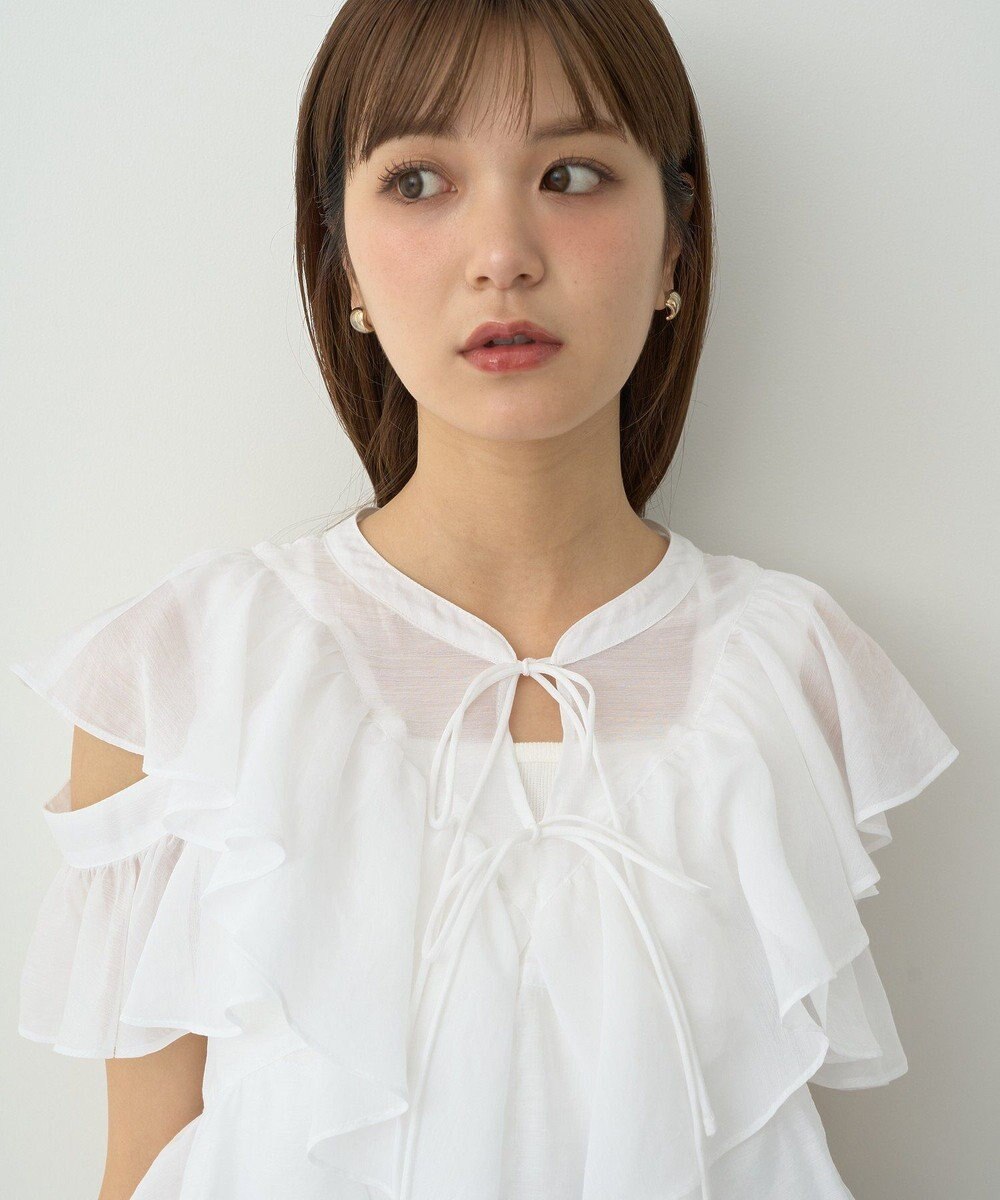 earth music&ecology ２ＷＡＹフリルブラウス 