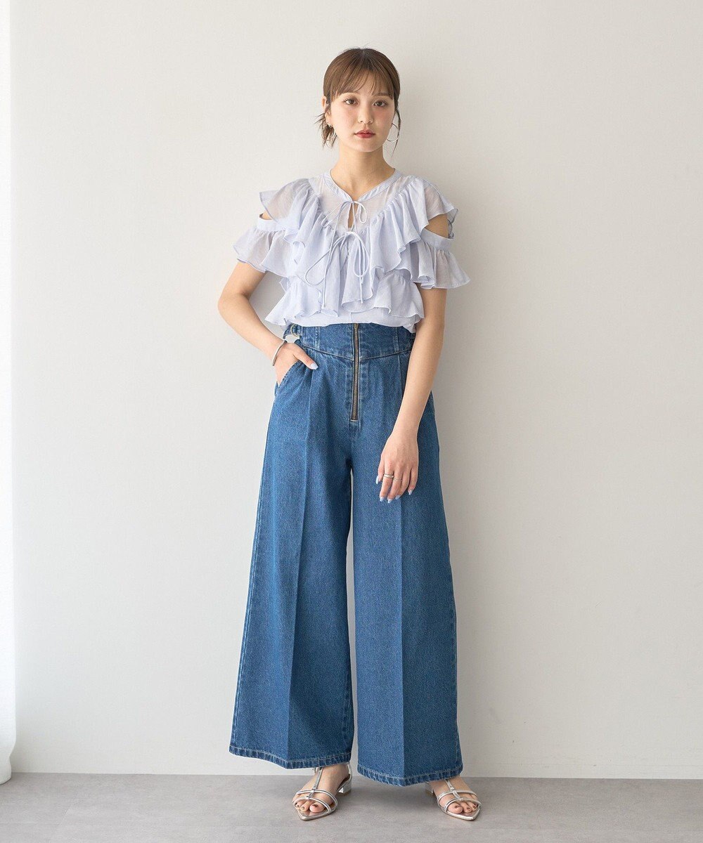 earth music&ecology ２ＷＡＹフリルブラウス 